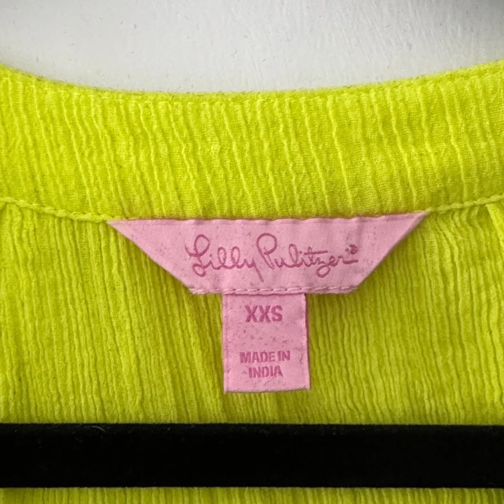 Lilly Pulitzer Bright Yellow Top - Picture 2 of 6